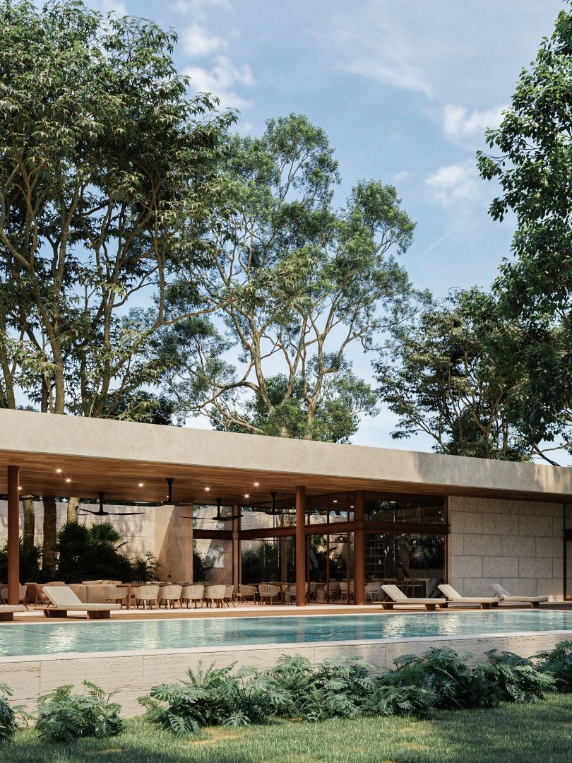 Solarium con camastros